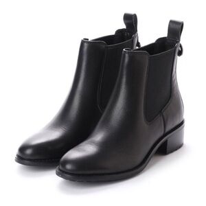 Cole Haan Black Leather Waterproof Newburg Chelsea Boots